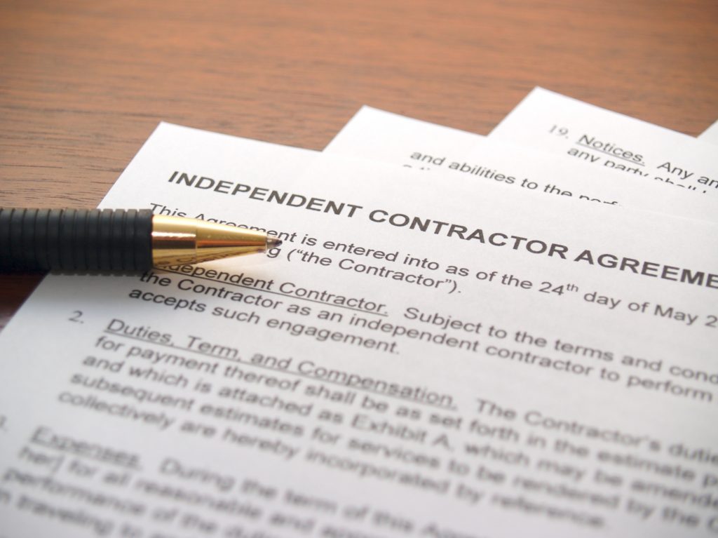independent contractor tax form
